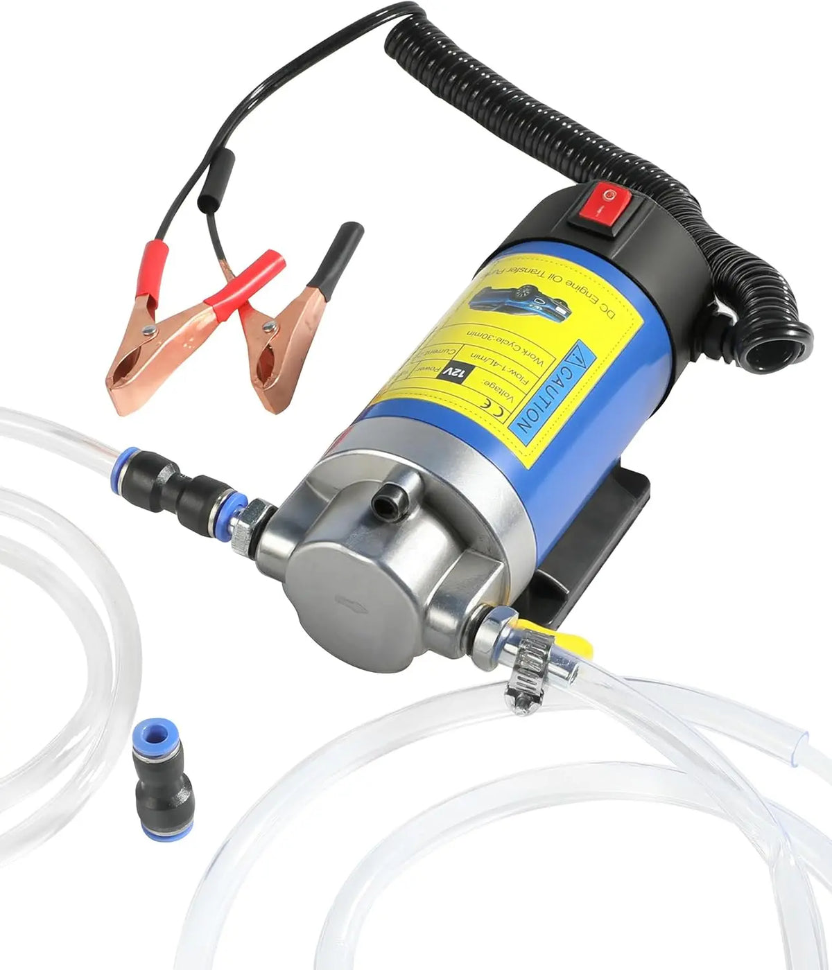 12V Self-Priming Electric Oil Extractor Pump Unit, Plug-and-Play Car Repair Tool for Cars, Includes Transmission Fluid Extraction Function