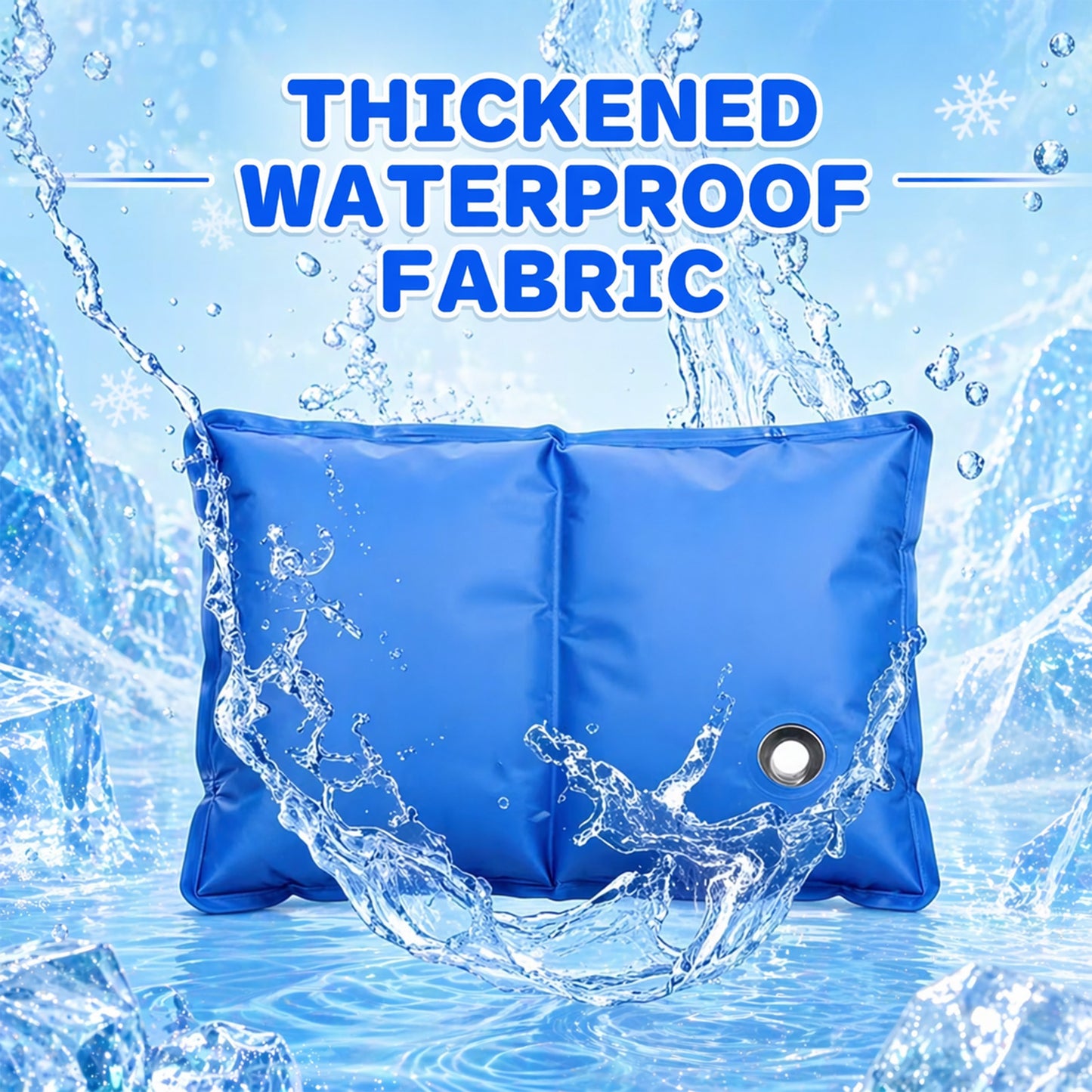Water-Infused Cooling Pet Mat – Thickened PVC Ice-Cooling Pad for Cats & Dogs, No Refrigeration Needed | Wear-Resistant Summer Heat Relief Pet Bed | 2 Sizes: 40×50cm / 50×90cm | Blue