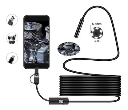 High-Resolution Waterproof Endoscope Camera