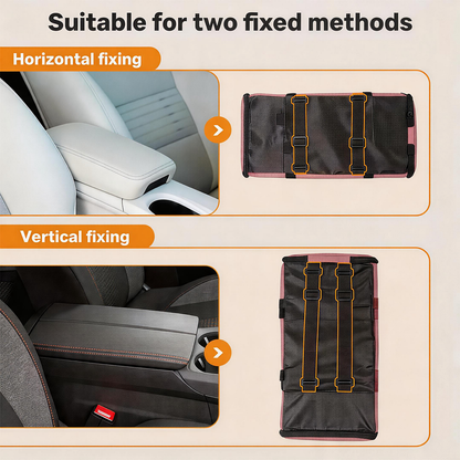 Center Console Dog Car Seat – Double Safety Tethers, Washable Cushion & Storage Pocket | Elevated Booster for Small Dogs up to 25 lbs | Pink