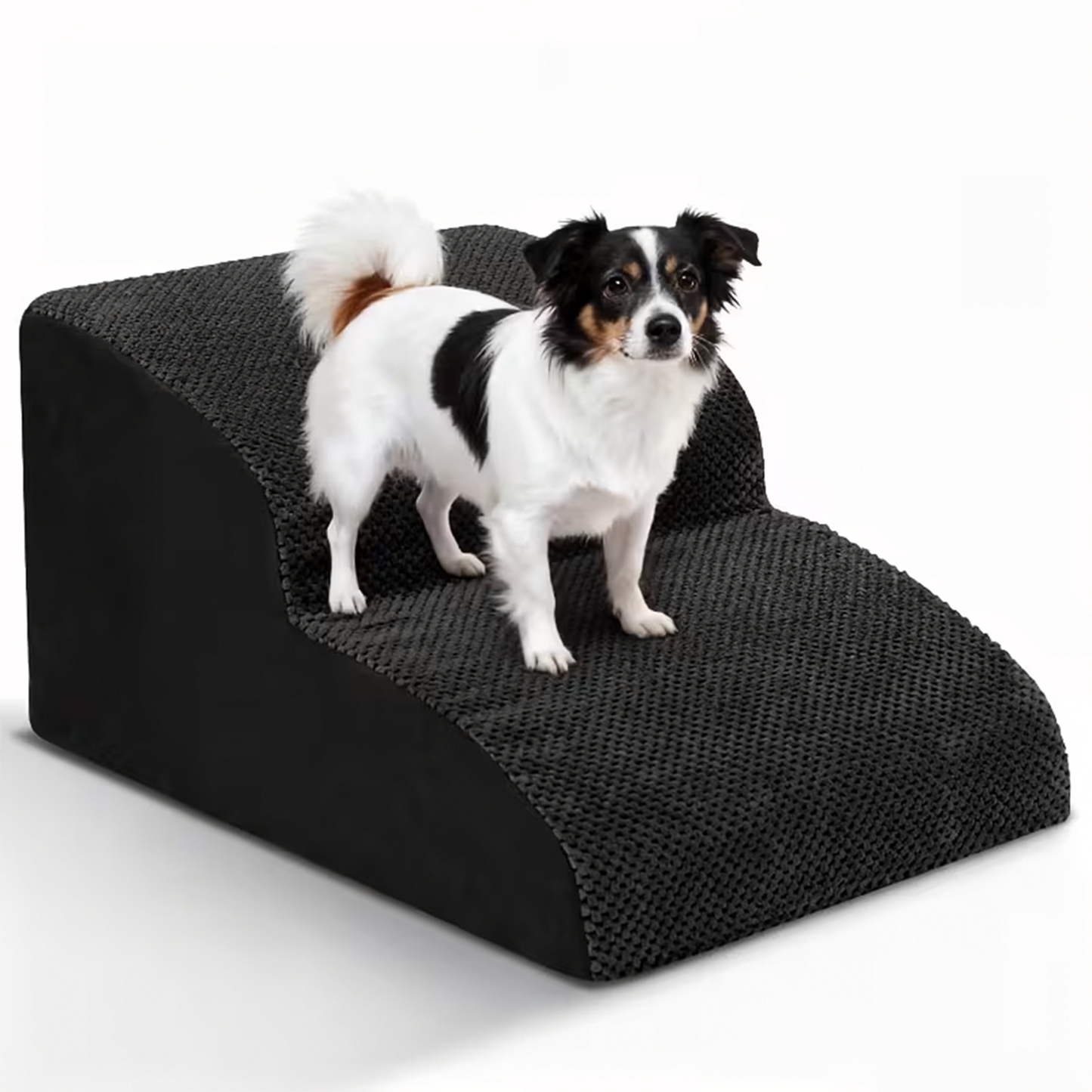 Extra Wide Foam Dog Stairs – High-Density Foam Pet Steps with Non-Slip Bottom, Soft Cushioned Ramp | 2/3/4 Steps for High Beds, Couches & Sofas | Ideal for Injured, Elderly & Small Dogs | 6 Colors