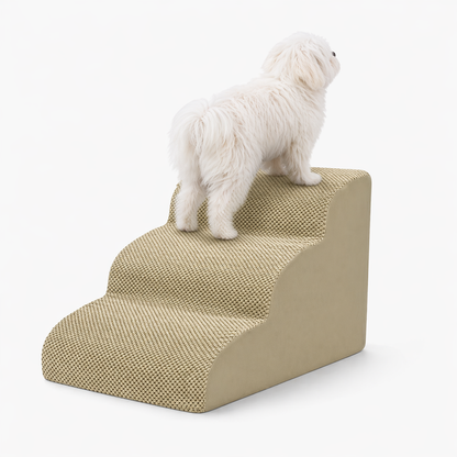 Extra Wide Foam Dog Stairs – High-Density Foam Pet Steps with Non-Slip Bottom, Soft Cushioned Ramp | 2/3/4 Steps for High Beds, Couches & Sofas | Ideal for Injured, Elderly & Small Dogs | 6 Colors