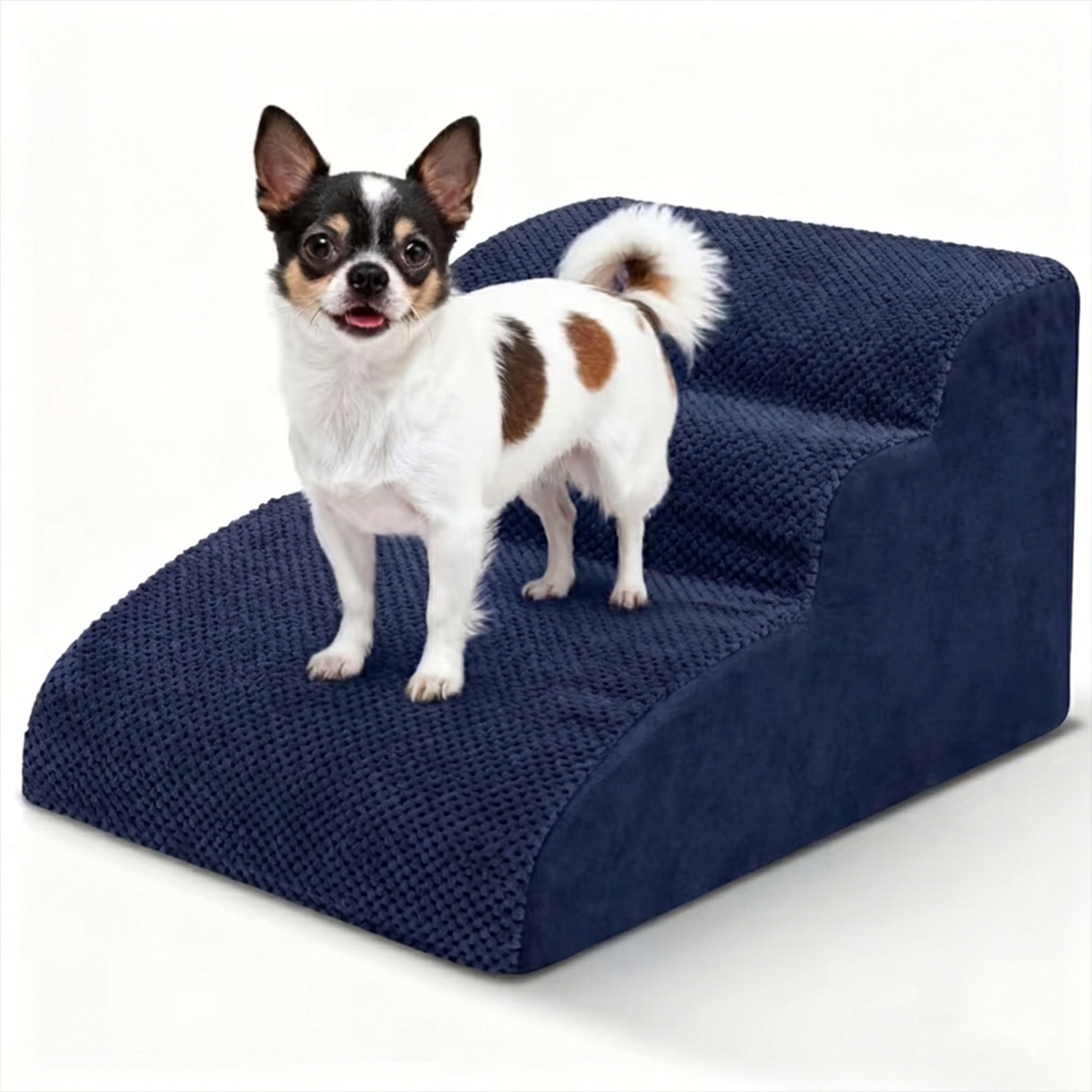 Extra Wide Foam Dog Stairs – High-Density Foam Pet Steps with Non-Slip Bottom, Soft Cushioned Ramp | 2/3/4 Steps for High Beds, Couches & Sofas | Ideal for Injured, Elderly & Small Dogs | 6 Colors