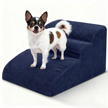 Extra Wide Foam Dog Stairs – High-Density Foam Pet Steps with Non-Slip Bottom, Soft Cushioned Ramp | 2/3/4 Steps for High Beds, Couches & Sofas | Ideal for Injured, Elderly & Small Dogs | 6 Colors
