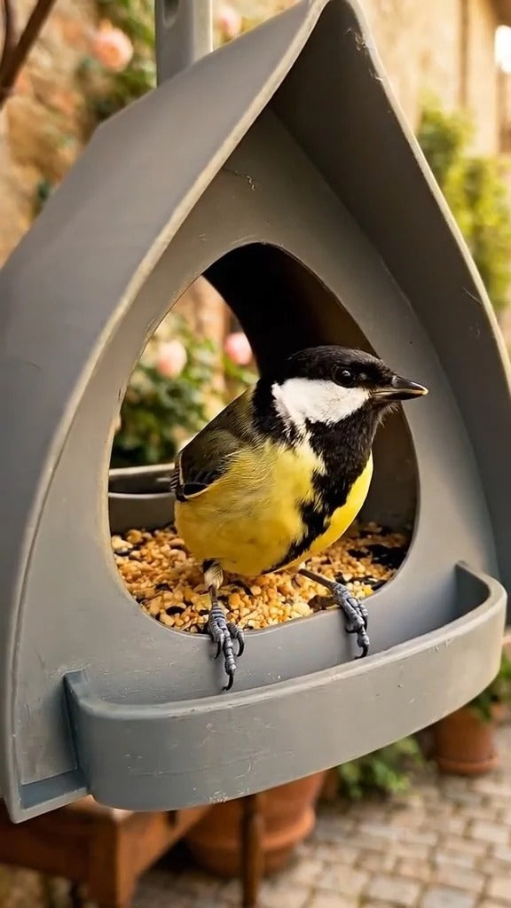 📢📢50% OFF !! ⏰Hanging Bird Feeder for Garden with Roof🐦